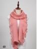 Long Knitted Ruffle Scarf